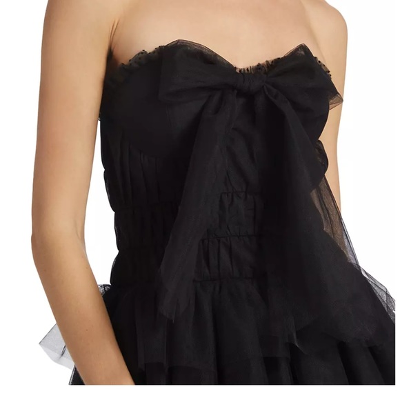 LoveShackFancy Faron Bow Layered Tulle Minidress Size 10 NWT - Picture 4 of 5